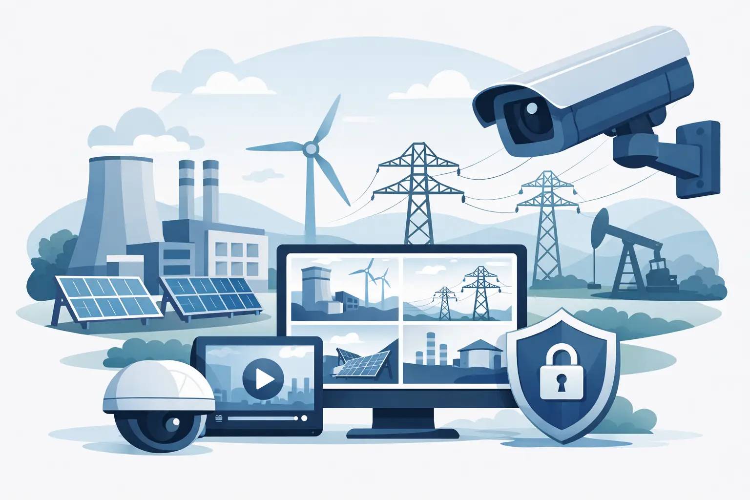Videoüberwachung für Energieversorger