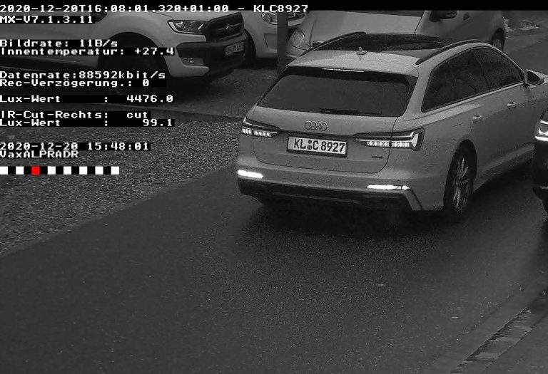 Kennzeichenerkennung Videoüberwachung Stuttgart