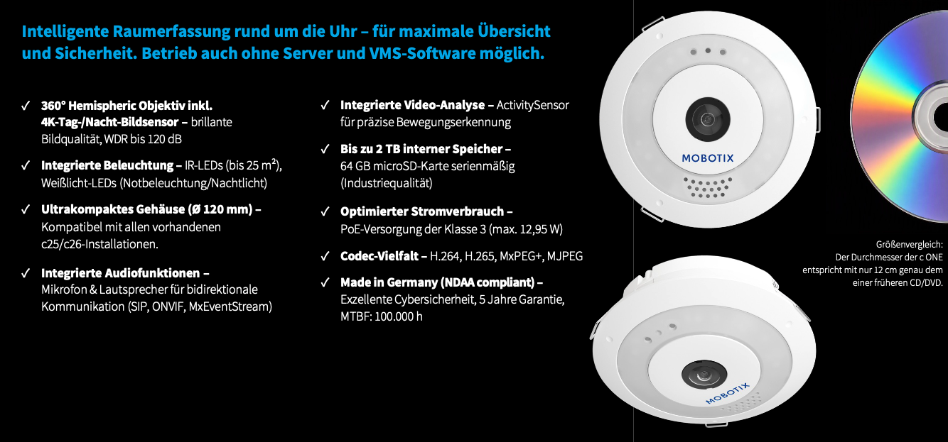 Mobotix c-ONE 360° Kamera